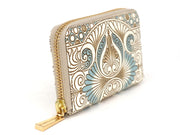 Rocaille (Blue) Zippered Coin Purse