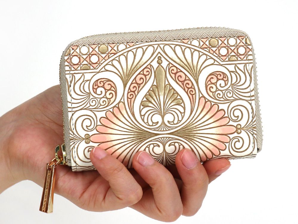 Rocaille (Pink) Zippered Coin Purse