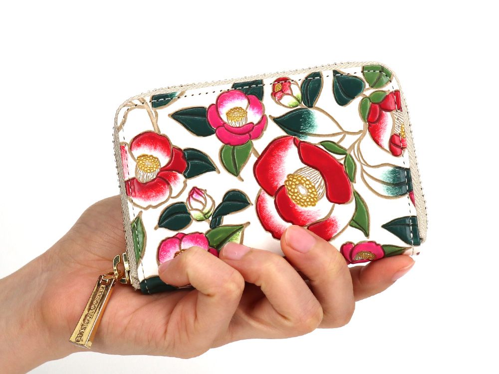 Camellia Zippered Coin Purse