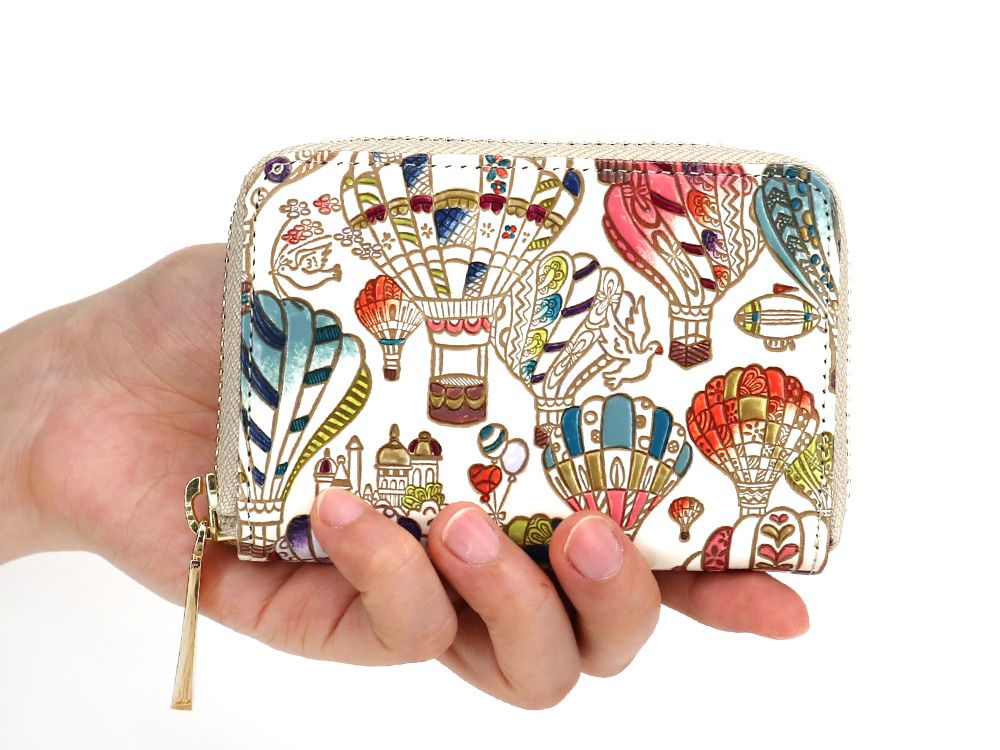 Air Balloons Zippered Coin Purse