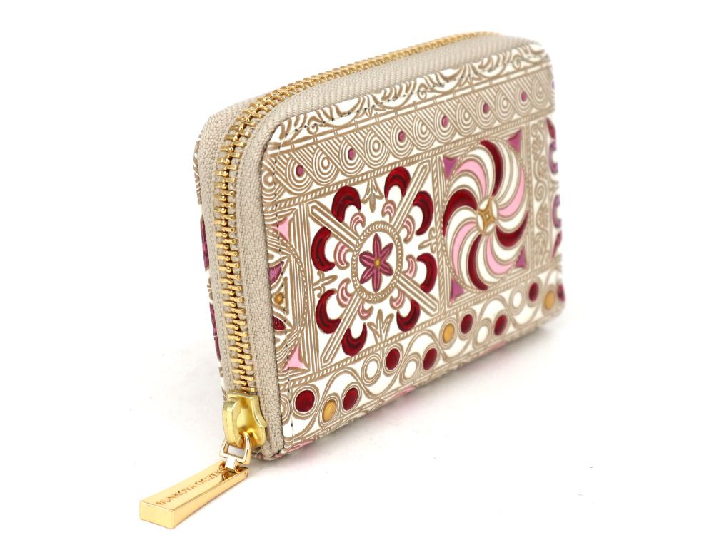 KINSHA - Persia Tiles (Pink) Zippered Coin Purse