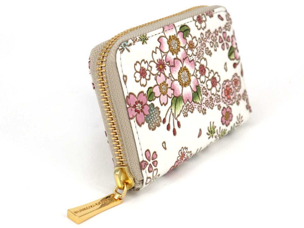 Dancing Cherry Blossoms Zippered Coin Purse