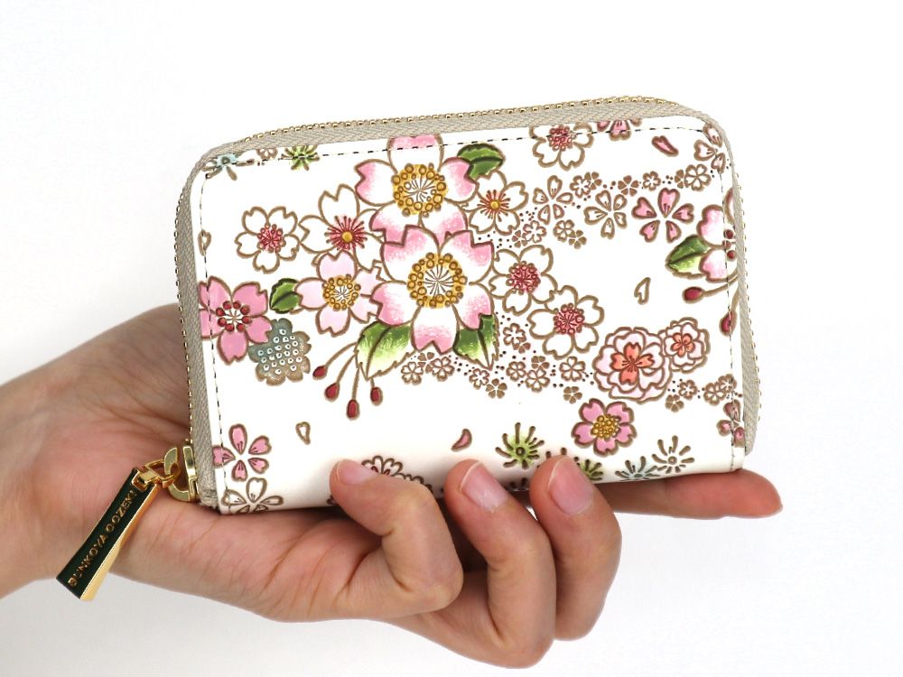 Dancing Cherry Blossoms Zippered Coin Purse