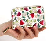 Strawberries Zippered Coin Purse