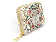 Facing Cranes Pouch Zippered Coin Purse