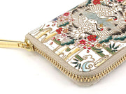 Facing Cranes Pouch Zippered Coin Purse