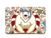 Seaside Bear Double Sided Business Card Case