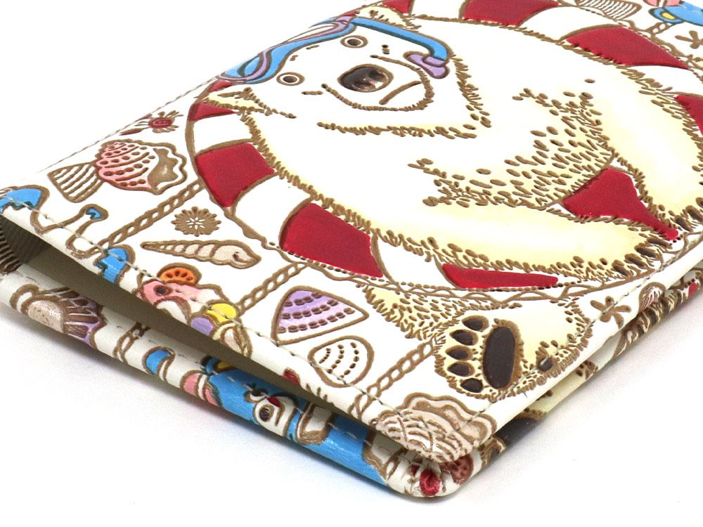 Seaside Bear Double Sided Business Card Case