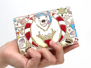 Seaside Bear Double Sided Business Card Case