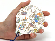 Popcorn Girl (Pastel colors) Hand Mirror