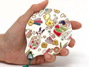 Popcorn Girl (Vitamin colors) Hand Mirror