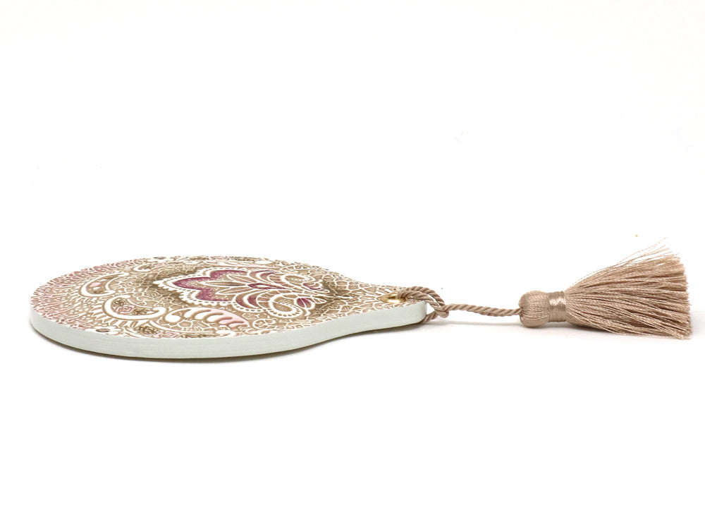 Antique Lace (Pink) Hand Mirror
