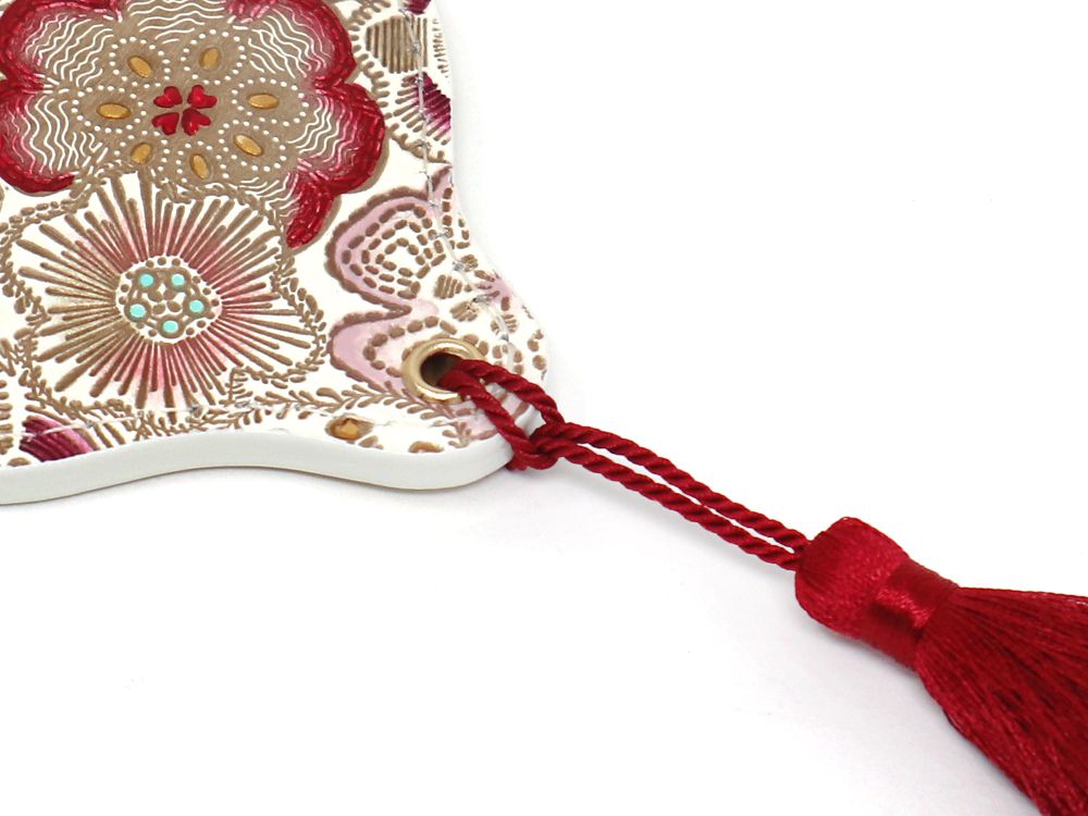 Spring Bloom (Red) Hand Mirror