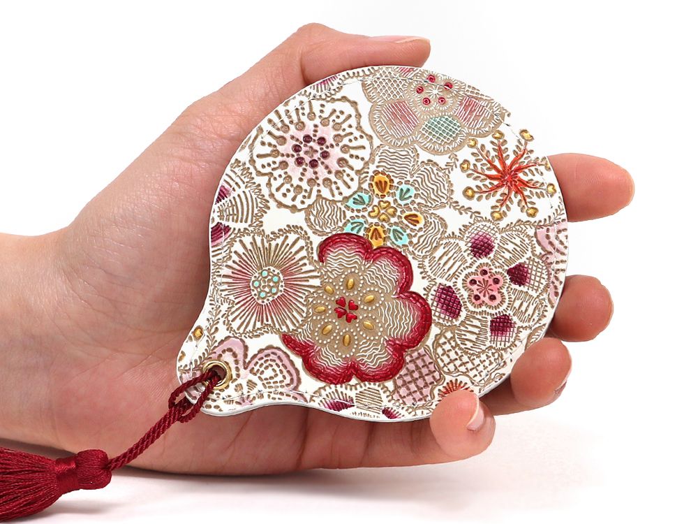 Spring Bloom (Red) Hand Mirror