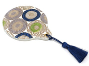 Umbrella Chrysanthemums (Shimmering Blue) Hand Mirror