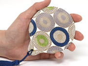 Umbrella Chrysanthemums (Shimmering Blue) Hand Mirror