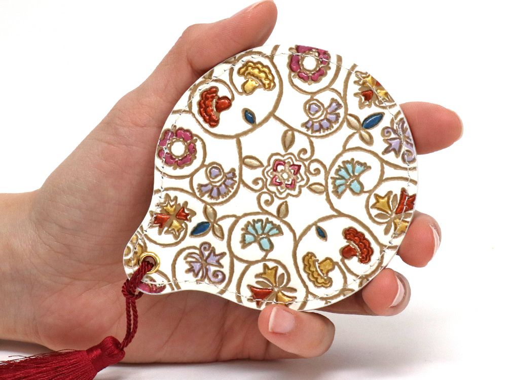 KINKARAKOBANA - Small Golden Flowers Hand Mirror