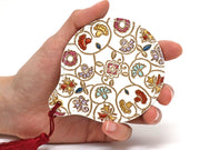 KINKARAKOBANA - Small Golden Flowers Hand Mirror