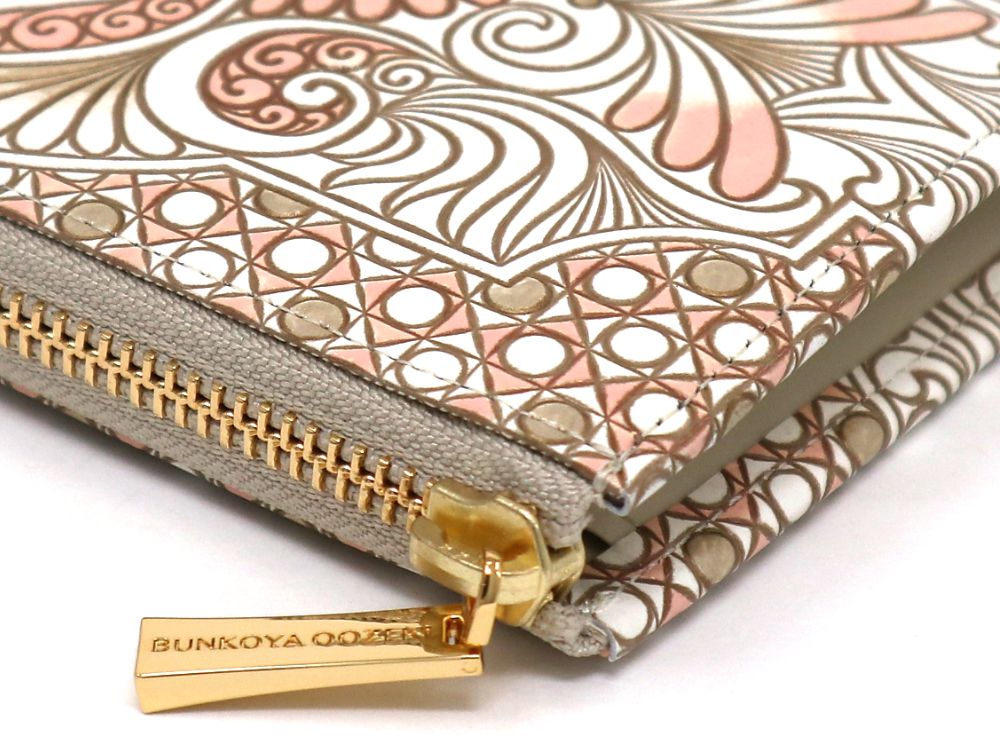 Rocaille (Pink) L-shaped Long Wallet