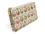 Flowers and Cats (Rose) L-shaped Long Wallet