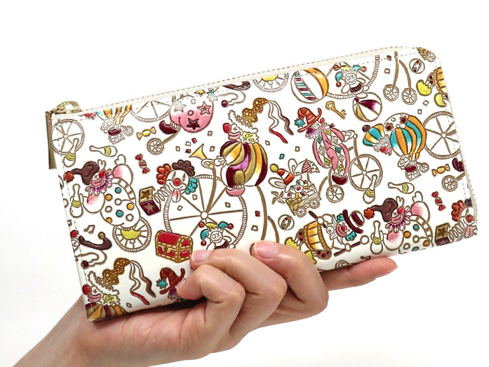 Pierrot (Yellow) L-shaped Long Wallet