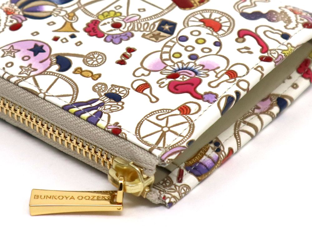 Pierrot (Purple) L-shaped Long Wallet