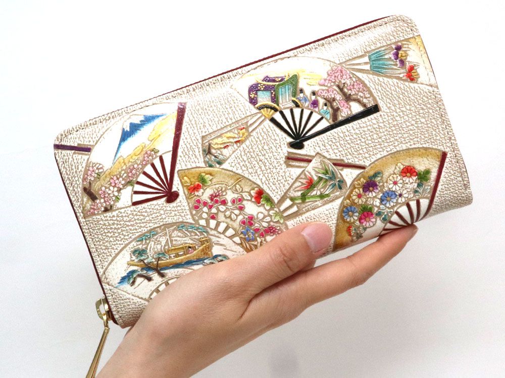 Fans of the four seasons Zippered Long Wallet