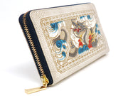 Dragon (Gray) Zippered Long Wallet