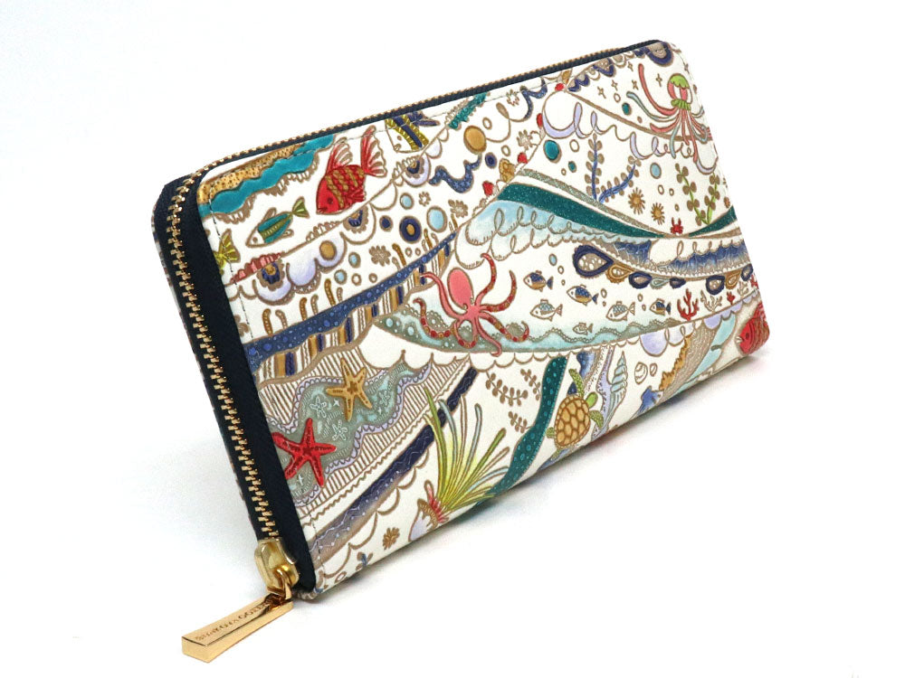 Ocean Zippered Long Wallet