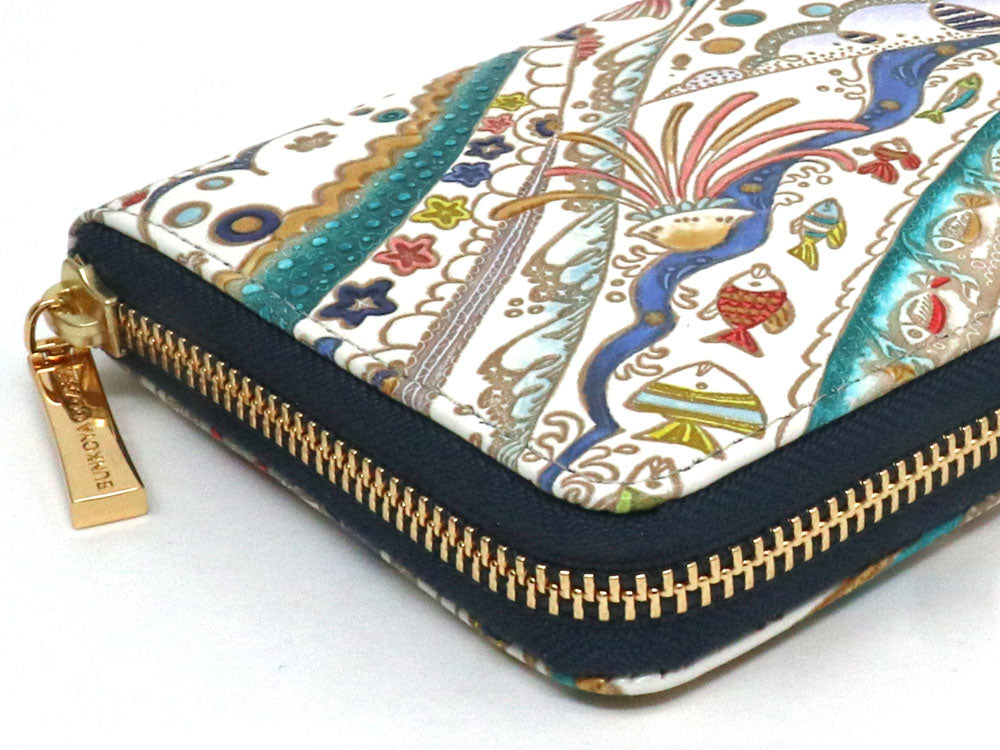 Ocean Zippered Long Wallet