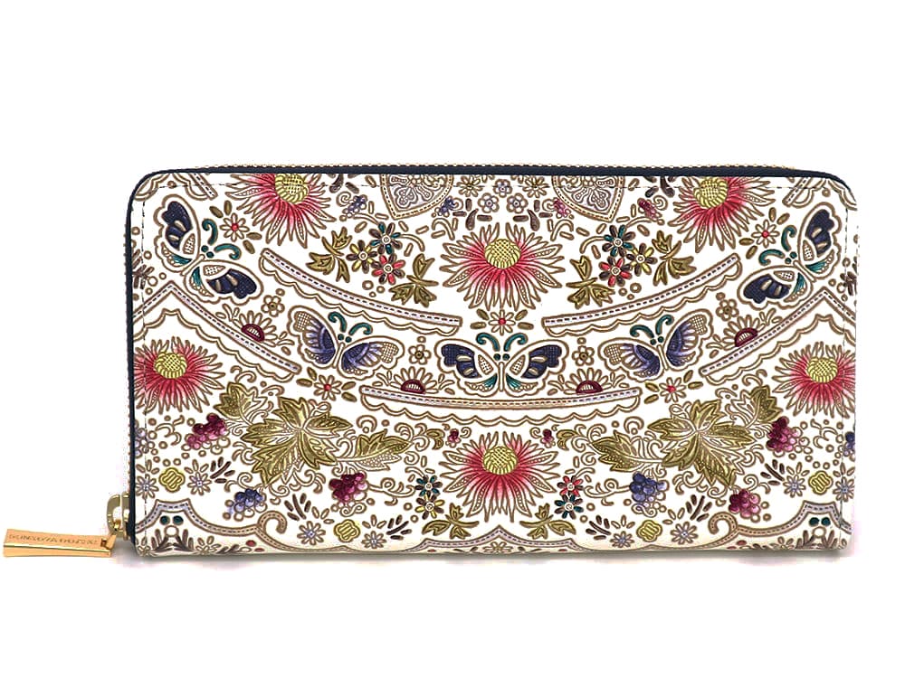 Mo Li Hua - Jasmine Flower (Pink) Zippered Long Wallet