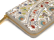 Mo Li Hua - Jasmine Flower (Blue) Zippered Long Wallet