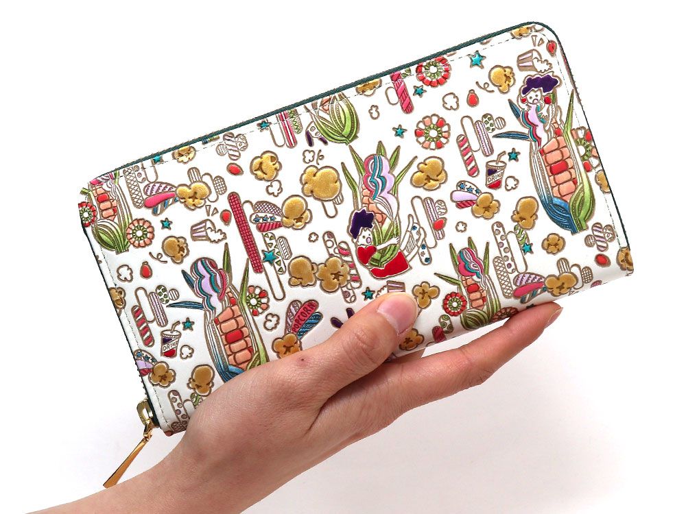 Popcorn Girl (Vitamin colors) Zippered Long Wallet