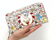 Seaside Bear Zippered Long Wallet
