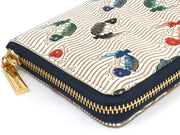 Carps leaping the waterfall  Zippered Long Wallet