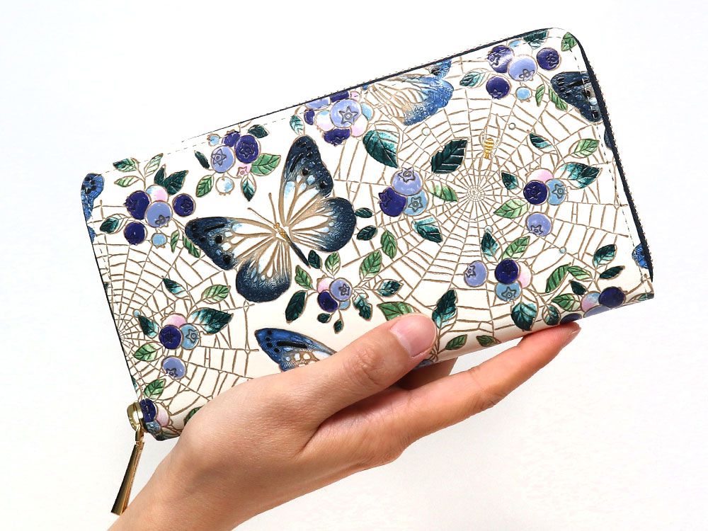Blueberry (Navy) Zippered Long Wallet