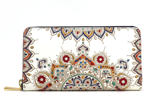Elephant Carnival Zippered Long Wallet