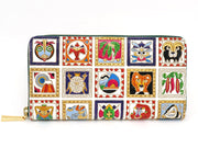 Africa Zippered Long Wallet