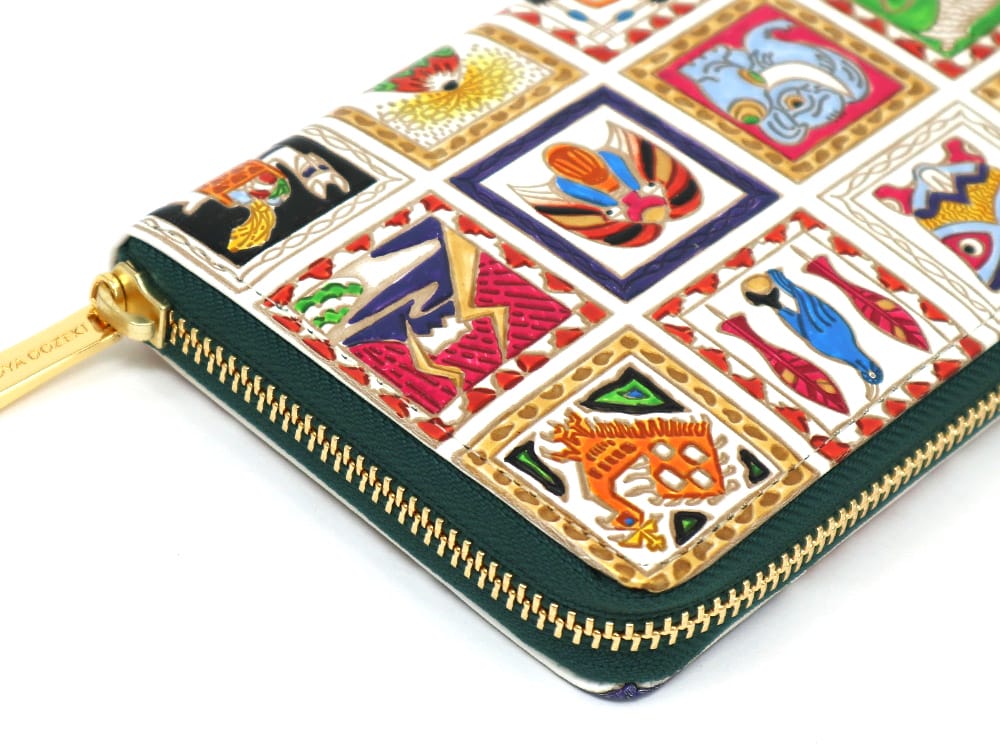 Africa Zippered Long Wallet