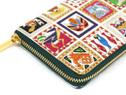 Africa Zippered Long Wallet