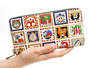 Africa Zippered Long Wallet