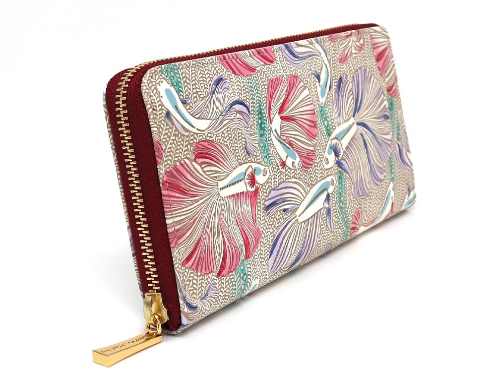 Betta (Purple) Zippered Long Wallet