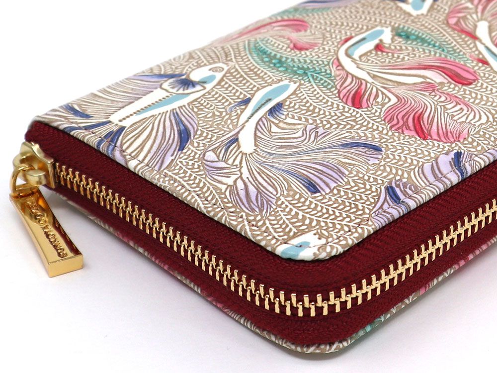 Betta (Purple) Zippered Long Wallet
