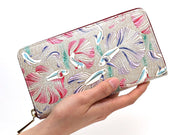 Betta (Purple) Zippered Long Wallet