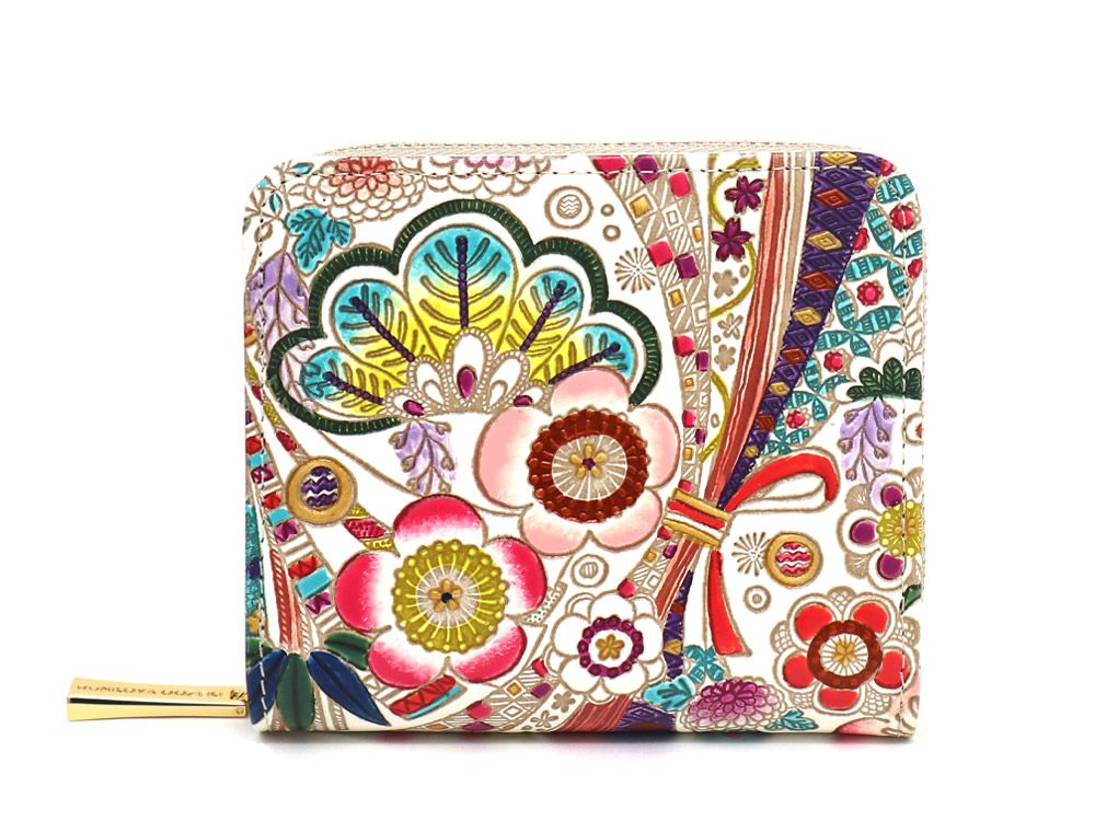 Noshi Ribbons Zip Around Bi-Fold Wallet