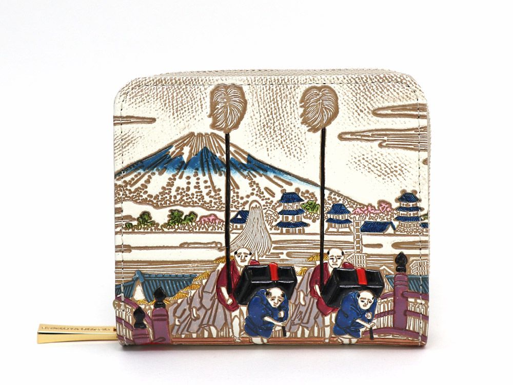 NIHONBASHI Zip Around Bi-Fold Wallet
