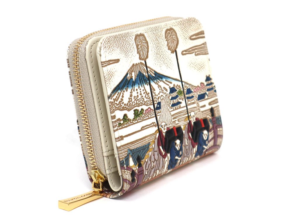 NIHONBASHI Zip Around Bi-Fold Wallet