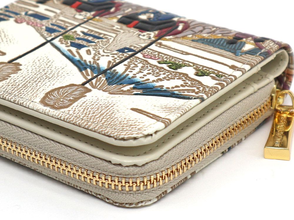 NIHONBASHI Zip Around Bi-Fold Wallet