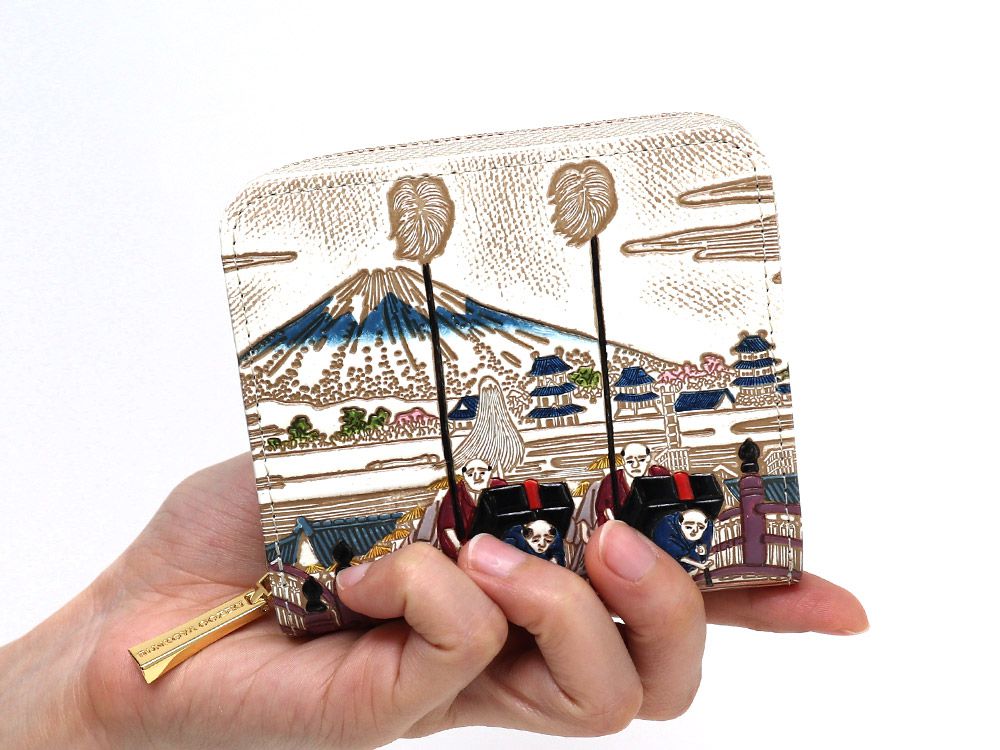 NIHONBASHI Zip Around Bi-Fold Wallet