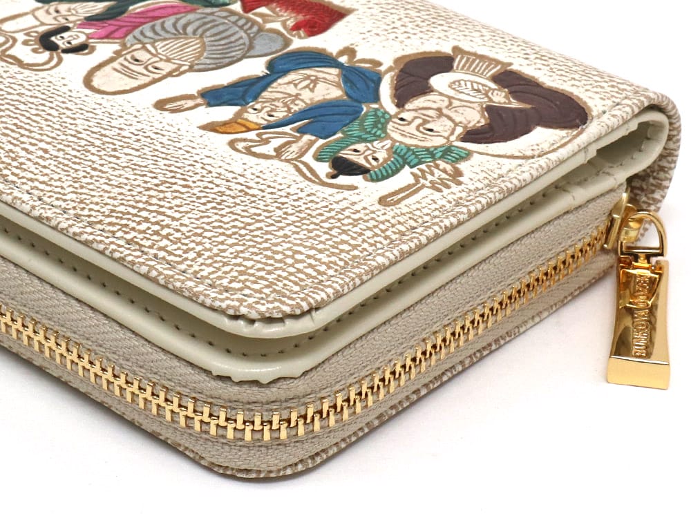 SHICHIFUKUJIN - Seven Lucky Gods Zip Around Bi-Fold Wallet